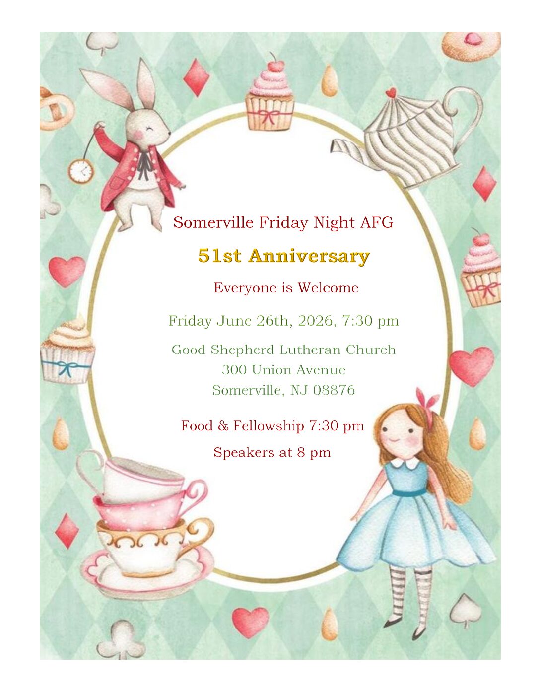 Somerville Friday Night 51st Anniversary Flyer